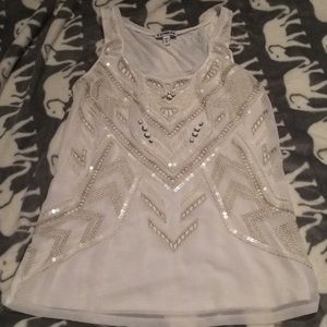 cute white express tank top!